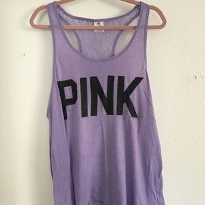 PINK purple workout tank